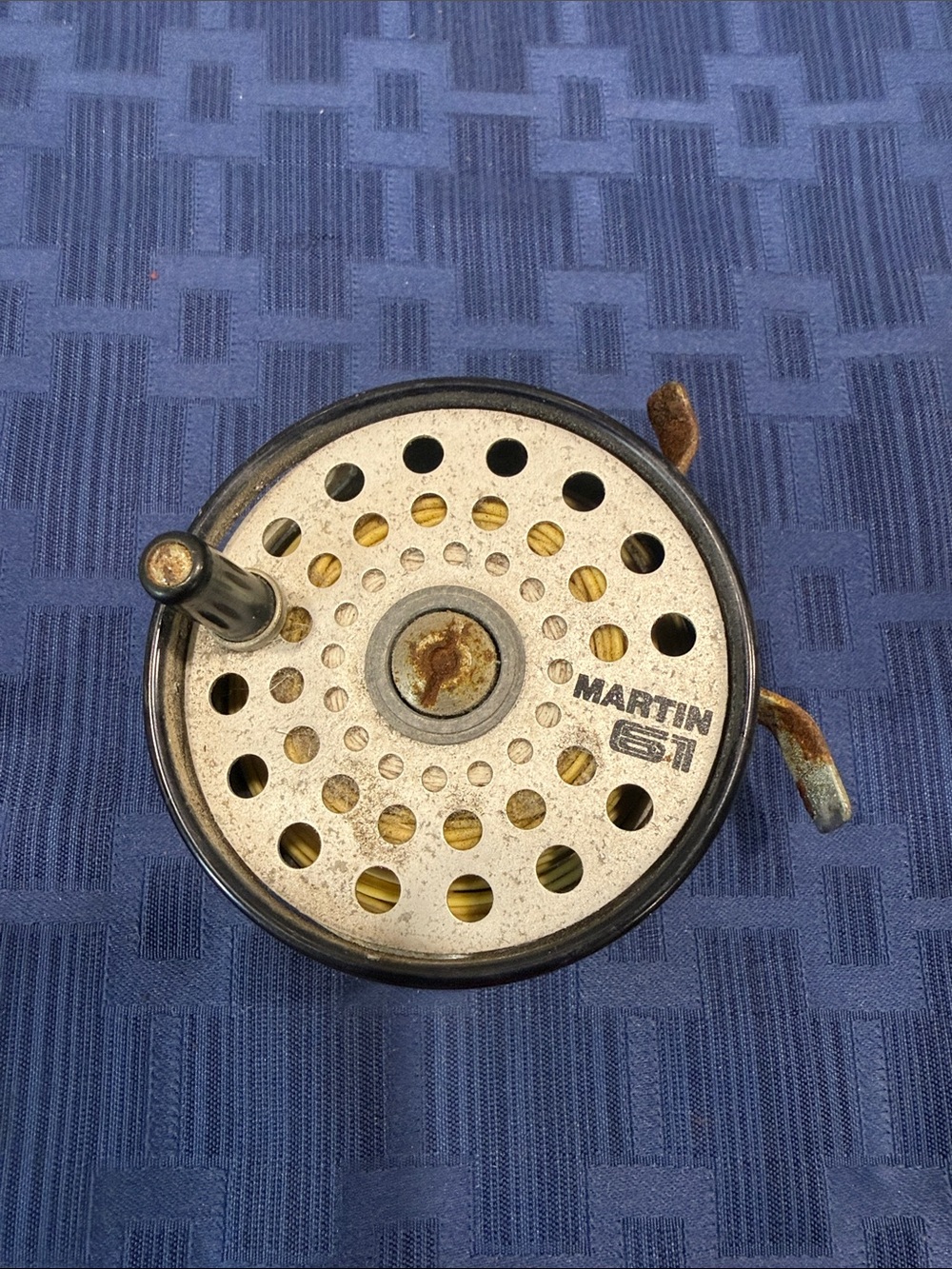 Vintage Martin Model 61 Fishing Reel - Silver/Black